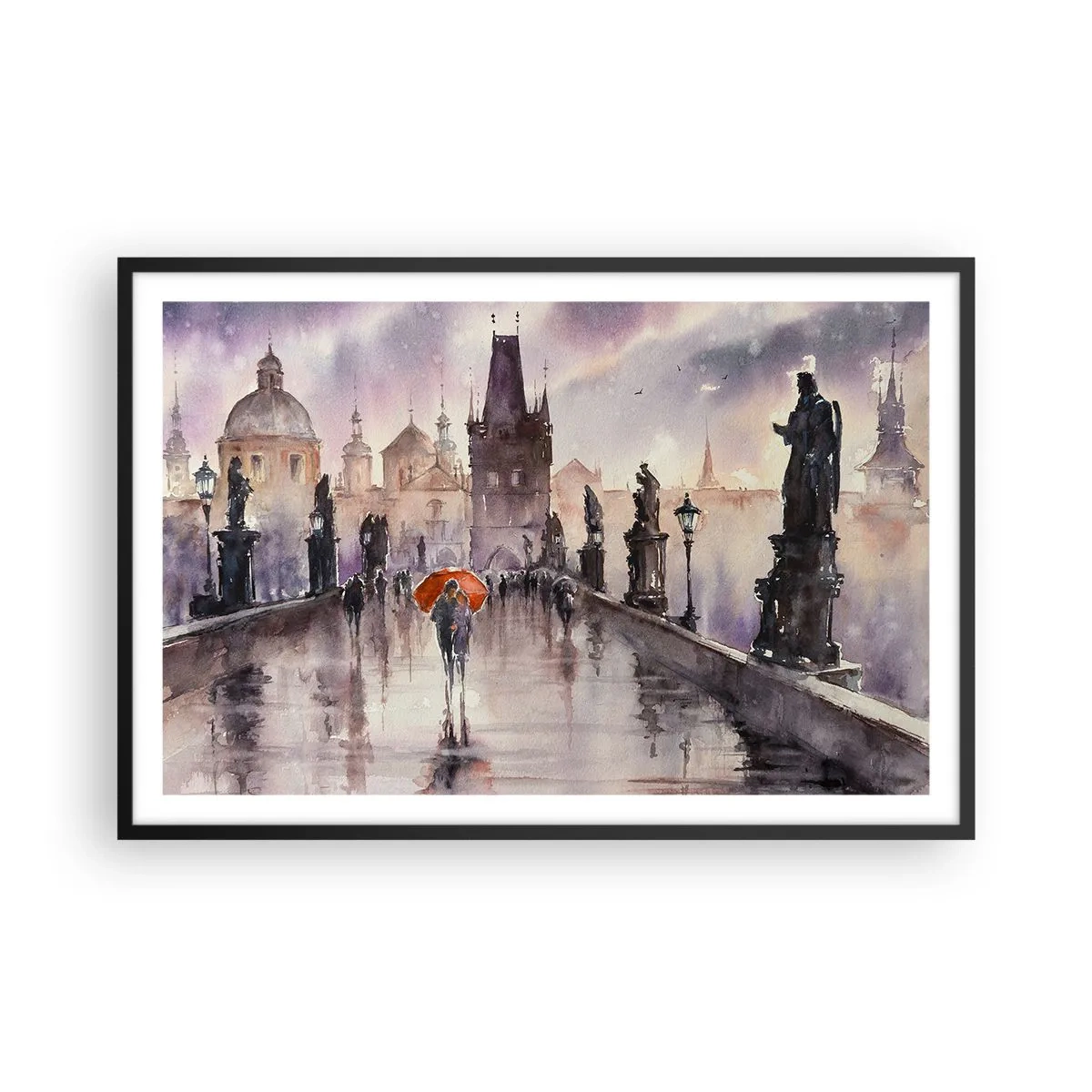 Pôster com moldura preta - Pessoas não mudam - 91x61 cm