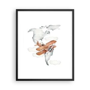 Pôster com moldura preta - Com espírito pioneiro - 40x50 cm