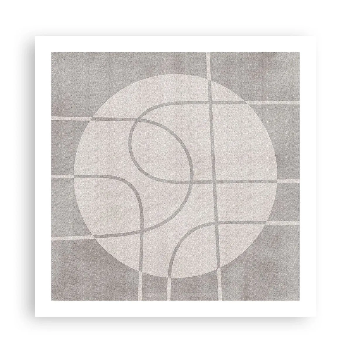 Pôster - Circular e direto - 60x60 cm