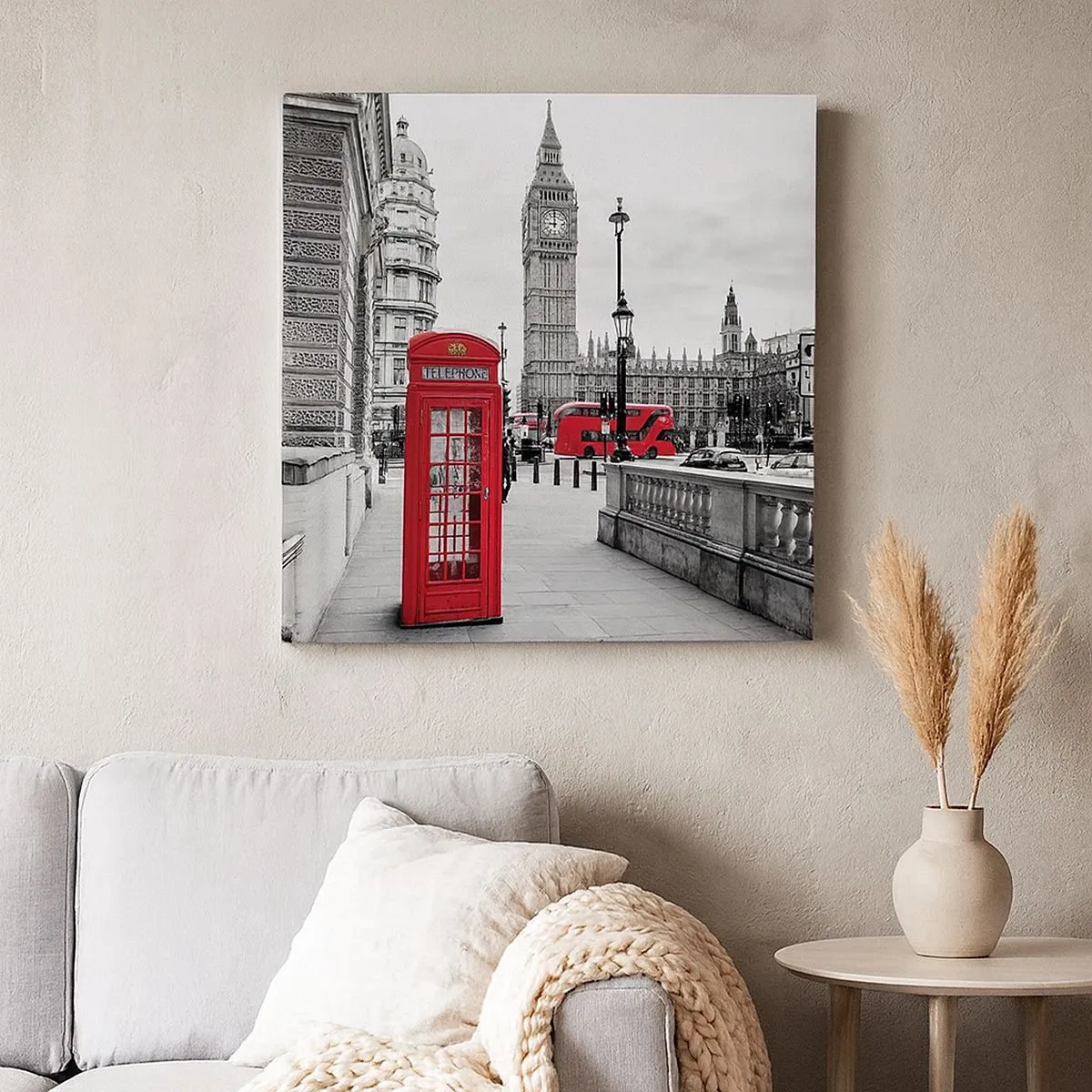 Quadro em tela - Sem dúvida, Londres - 30x30 cm