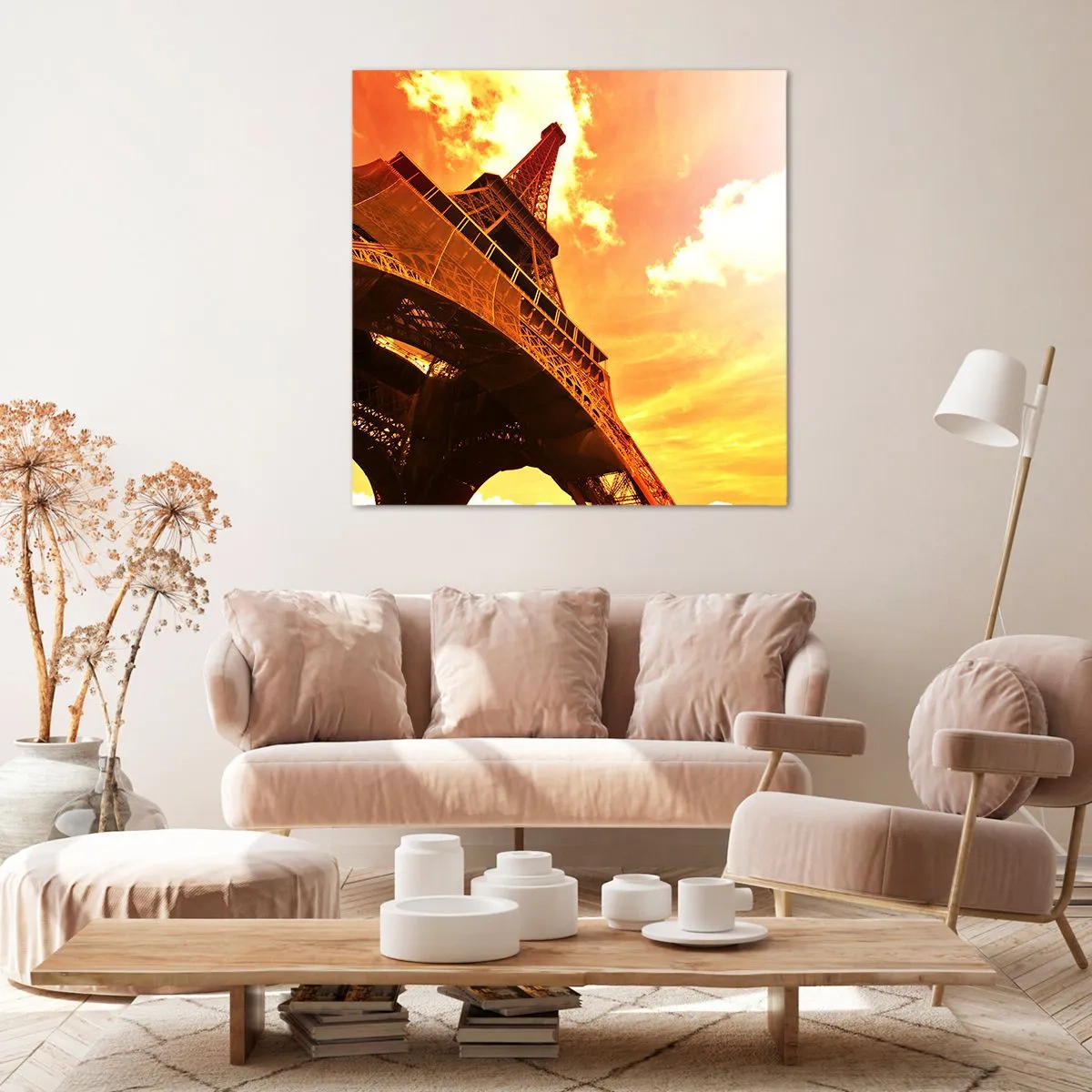 Quadro em tela - Monumental, dourada pelo sol - 70x70 cm
