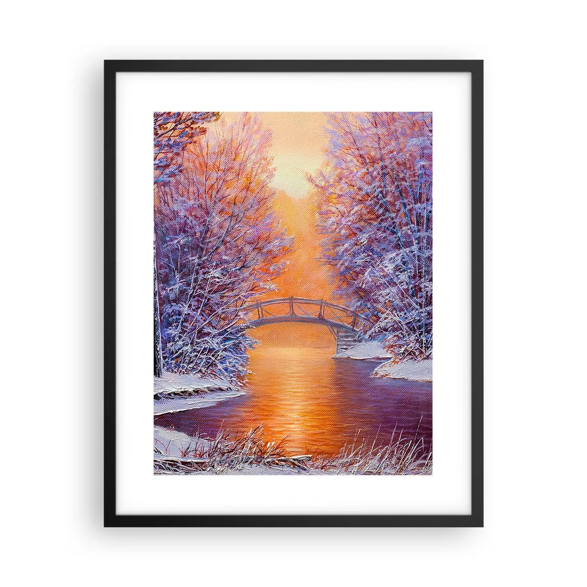 Pôster com moldura preta - Vamos nos encontrar aqui - 40x50 cm