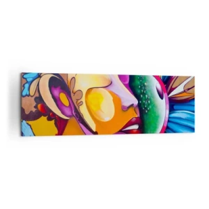 Quadro em tela - Toque de cor - 160x50 cm