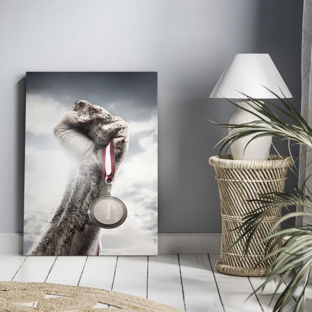 Quadro em tela - Per aspera ad astra - 45x80 cm