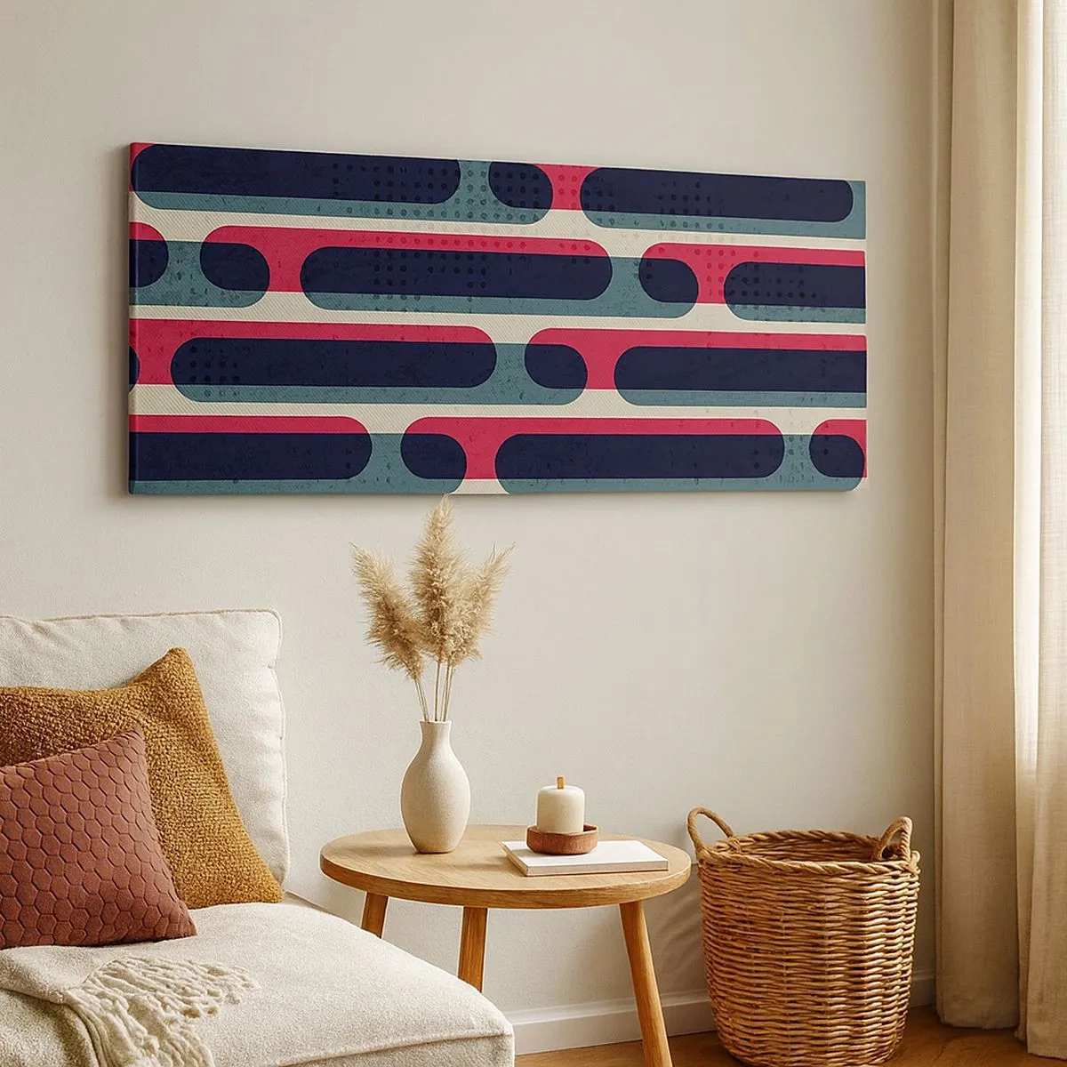 Quadro em tela - Avançado e profundo - 100x40 cm