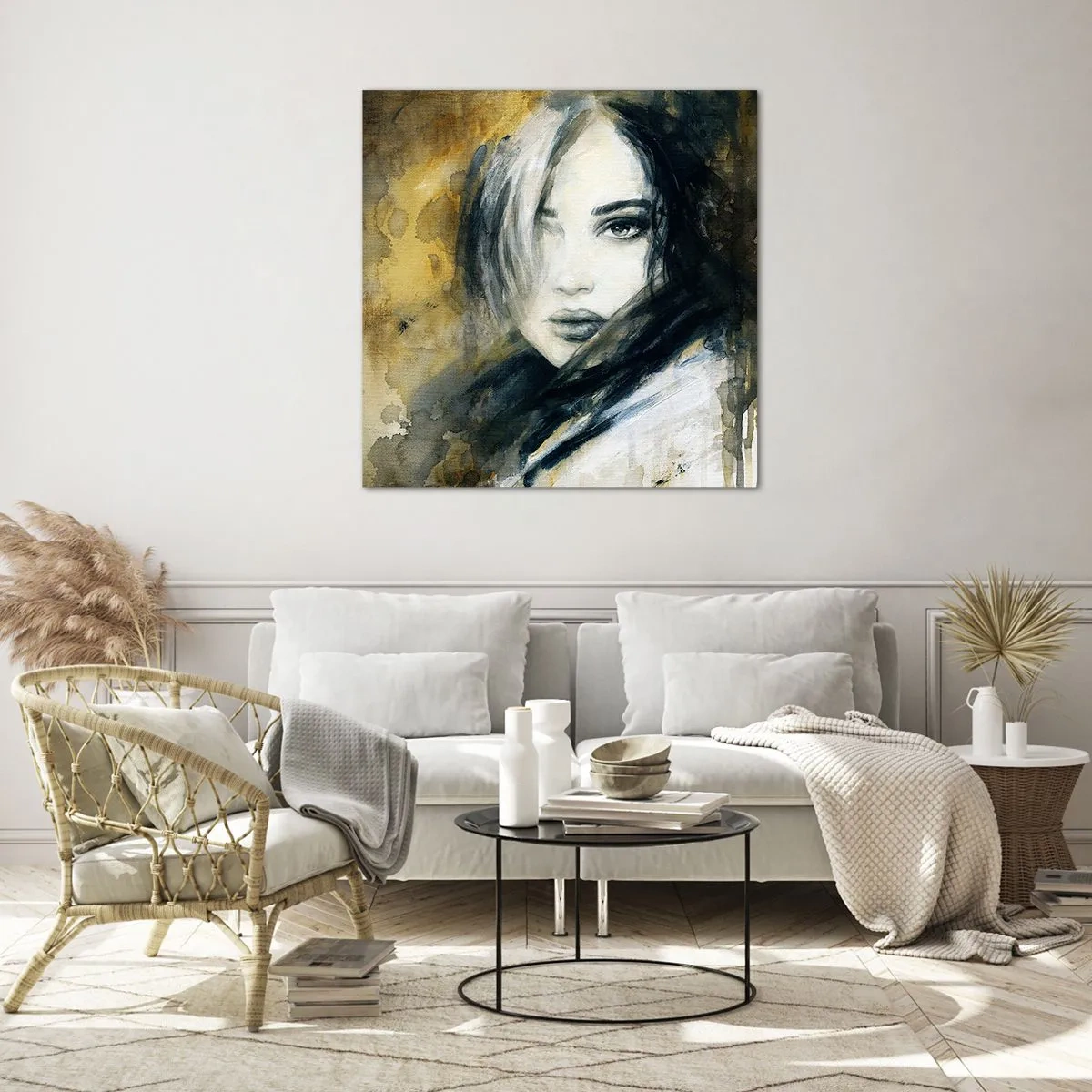 Quadro em vidro - Mais inocente ou sensual? - 40x40 cm