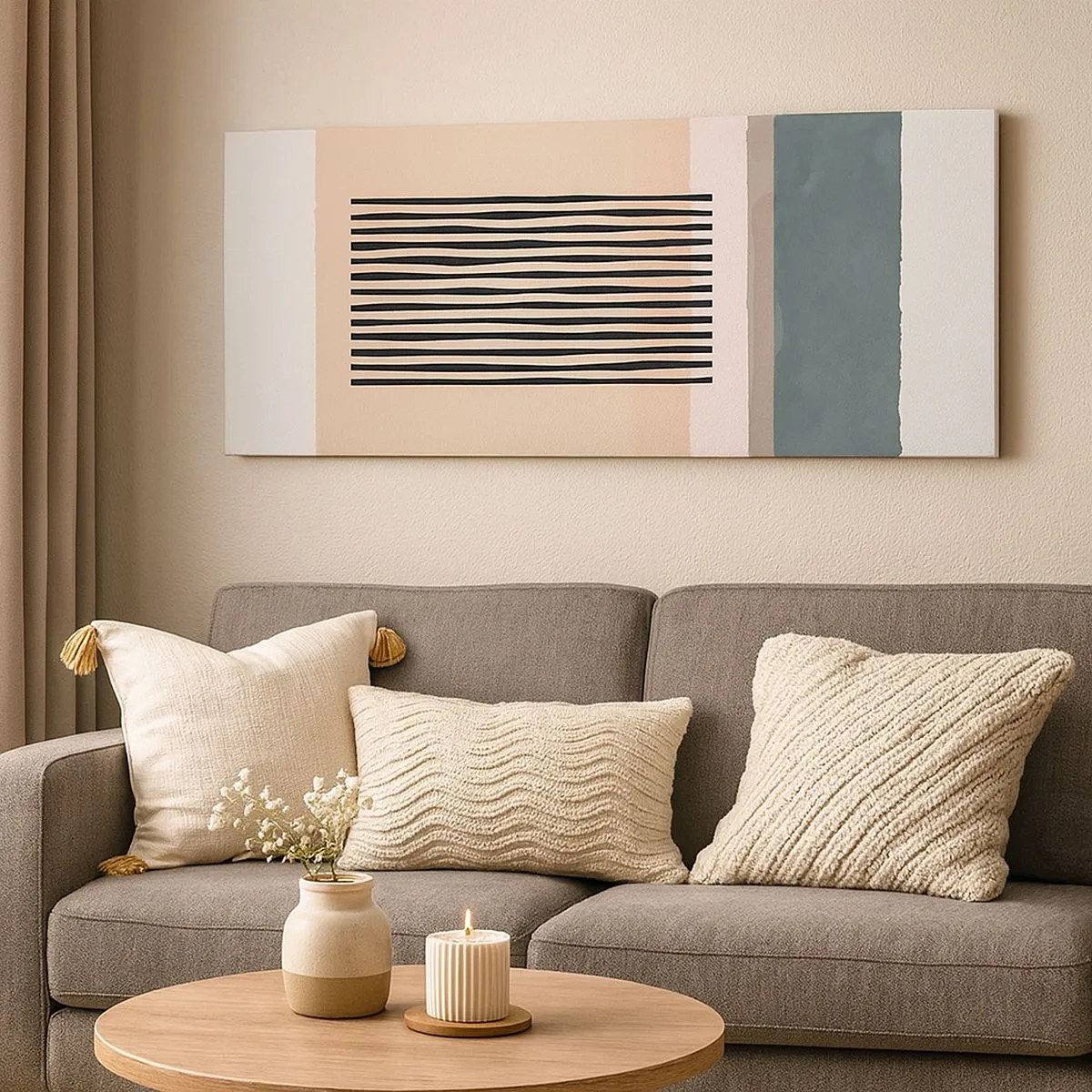 Quadro em tela - Está tudo bem - 100x40 cm