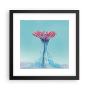 Pôster com moldura preta - Num abraço revigorante - 30x30 cm