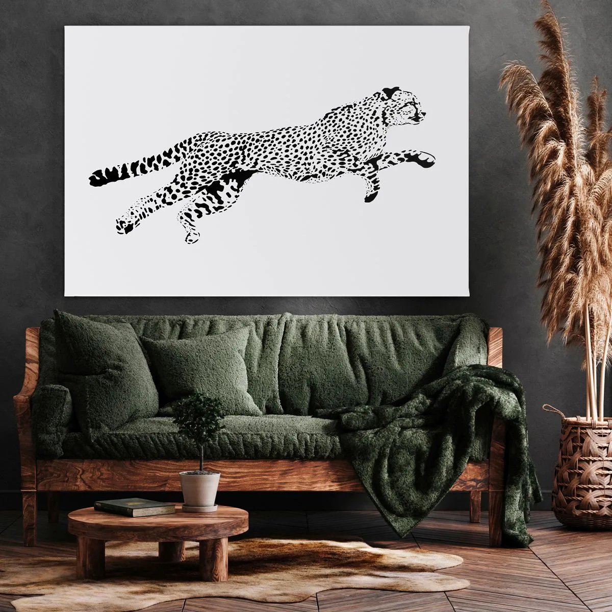 Quadro em tela - O mais rápido da Terra - 120x80 cm