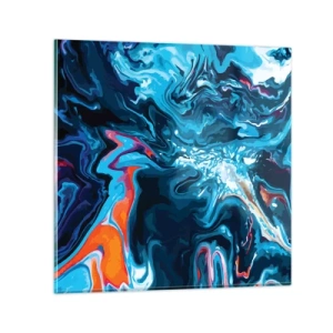 Quadro em vidro - Viagem ao centro do céu - 70x70 cm