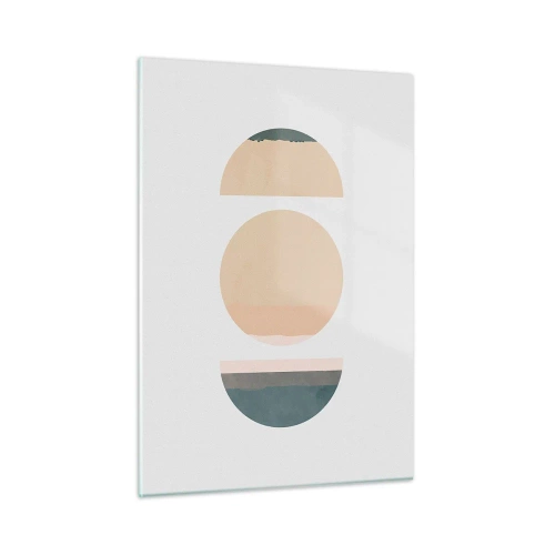 Quadro em vidro - Círculo entre círculos - 50x70 cm