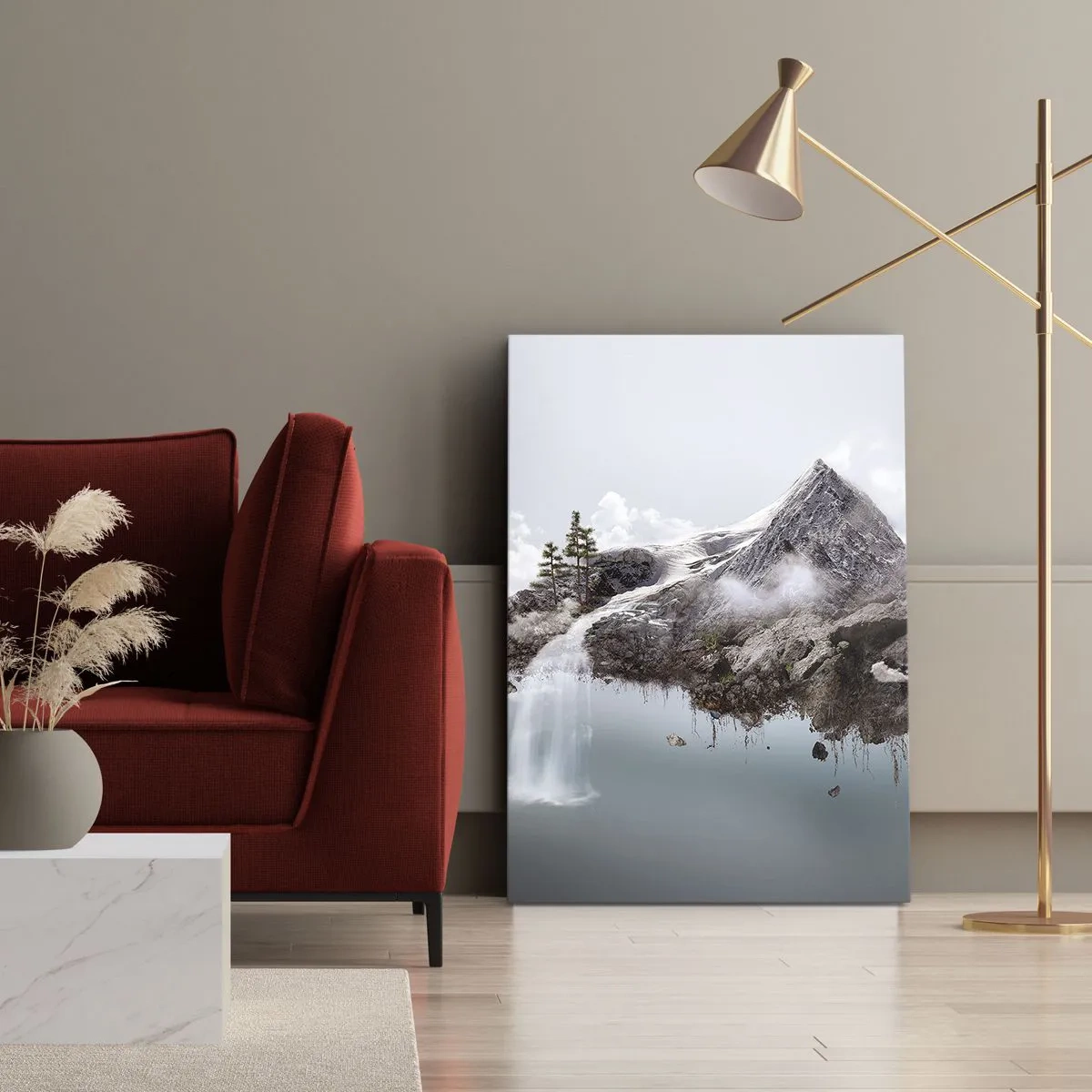 Quadro em tela - Pelos olhos de um surrealista - 45x80 cm