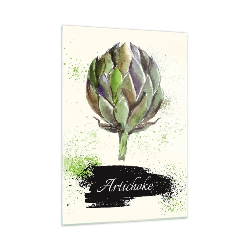 Quadro em vidro - Viva os vegetais! - 50x70 cm
