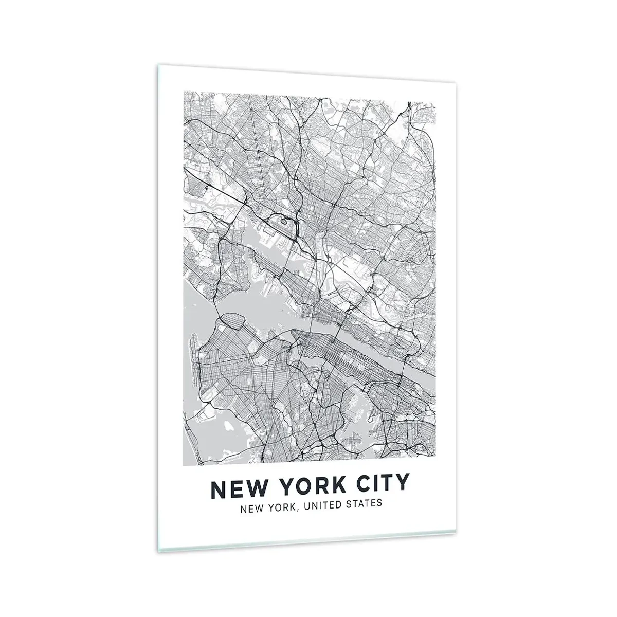 Quadro em vidro - Anatomia de uma metrópole - 80x120 cm