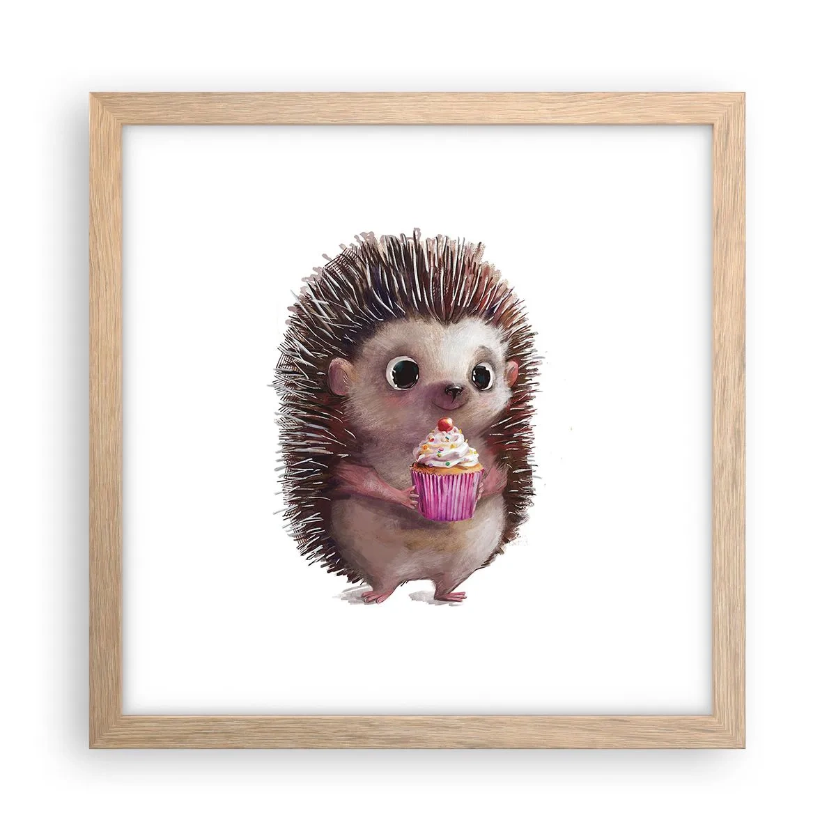 Pôster com moldura de carvalho claro - A celebração é diária - 30x30 cm