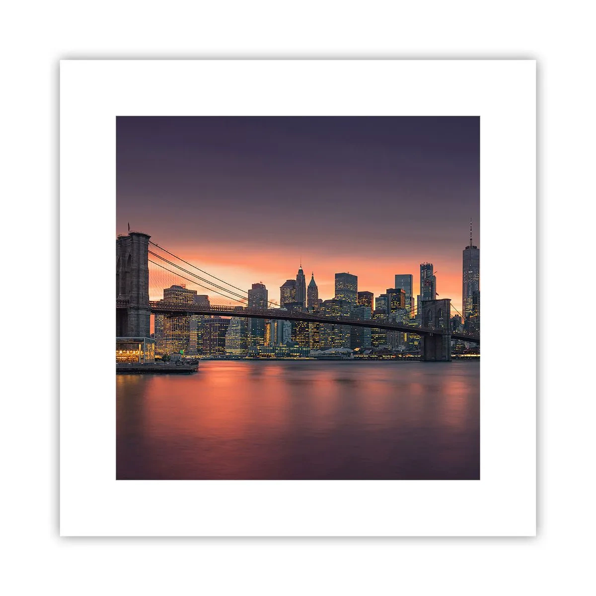 Pôster - Imersa no silêncio lilás - 30x30 cm