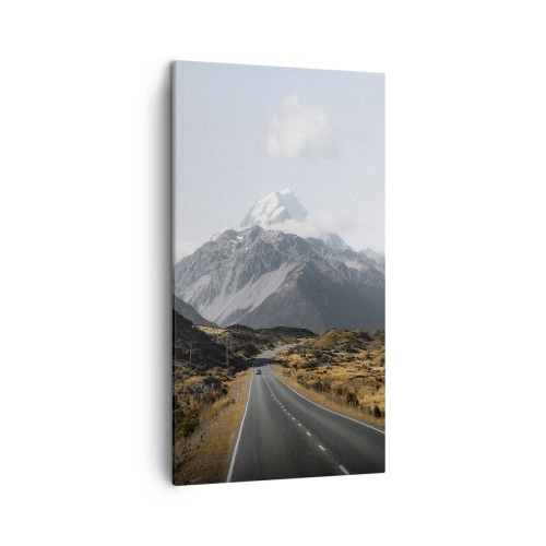 Quadro em tela - O caminho para o coração das montanhas - 45x80 cm
