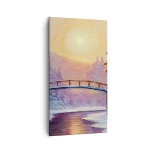 Quadro em tela - Quatro estações - inverno - 55x100 cm