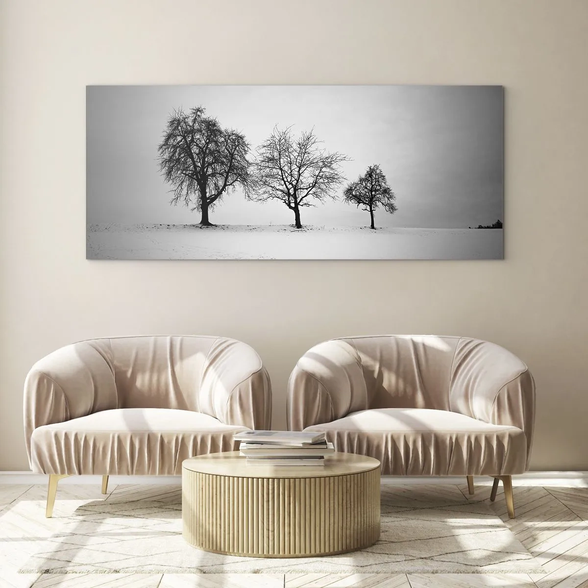 Quadro em vidro - Com que sonham elas? - 120x50 cm