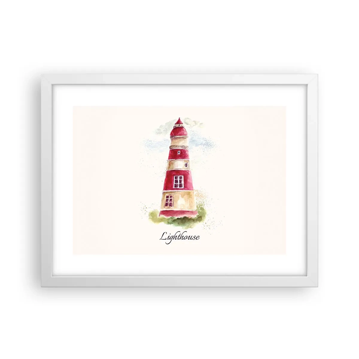 Pôster em moldura branca - Sempre há clima - 40x30 cm