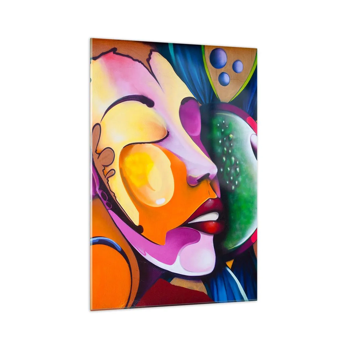 Quadro em vidro - Toque de cor - 70x100 cm