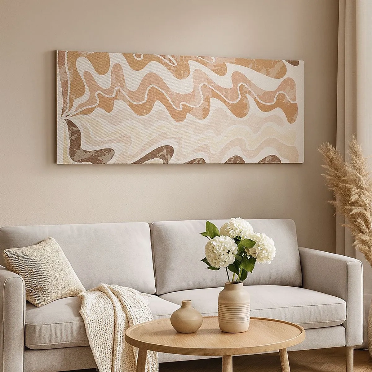 Quadro em tela - Boa energia – boas emoções - 100x40 cm