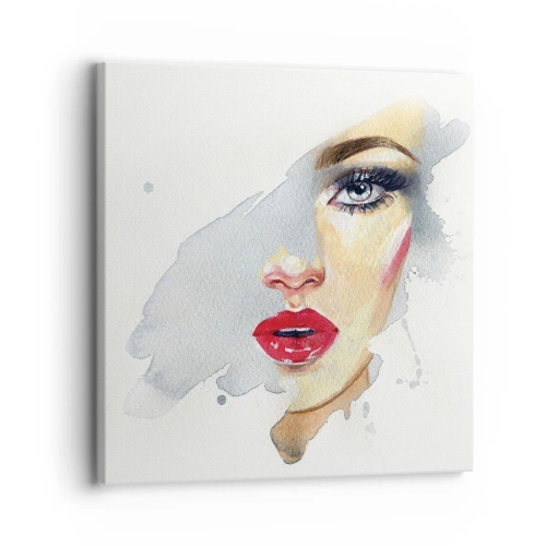 Quadro em tela - Reflexão numa gota de água - 30x30 cm