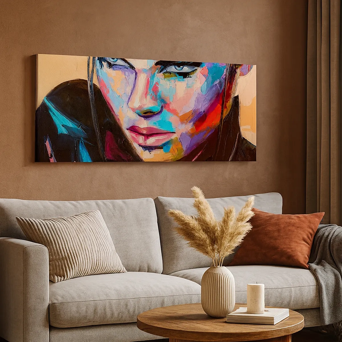 Quadro em tela - Coração selvagem - 30x30 cm