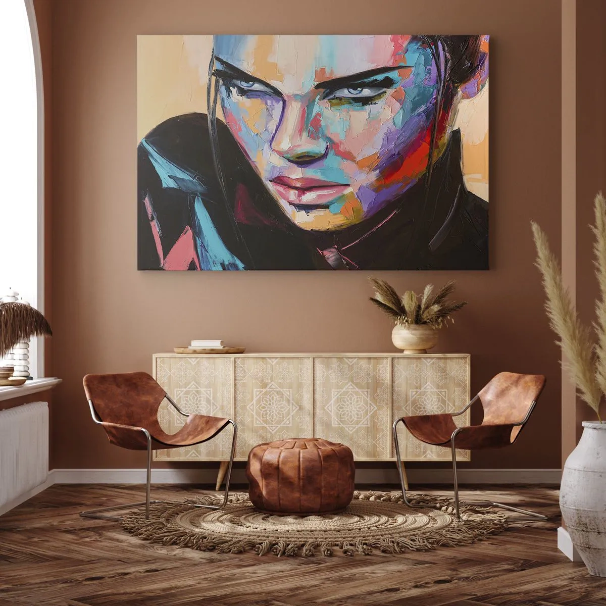 Quadro em tela - Coração selvagem - 100x70 cm