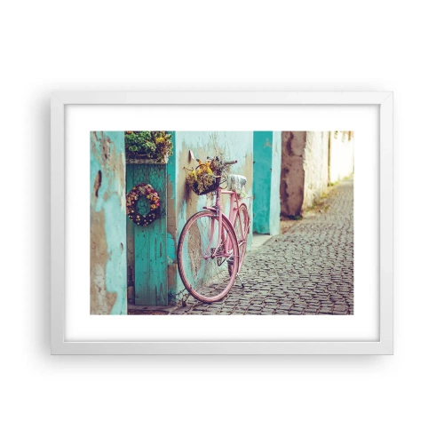 Pôster em moldura branca - Volto logo - 40x30 cm