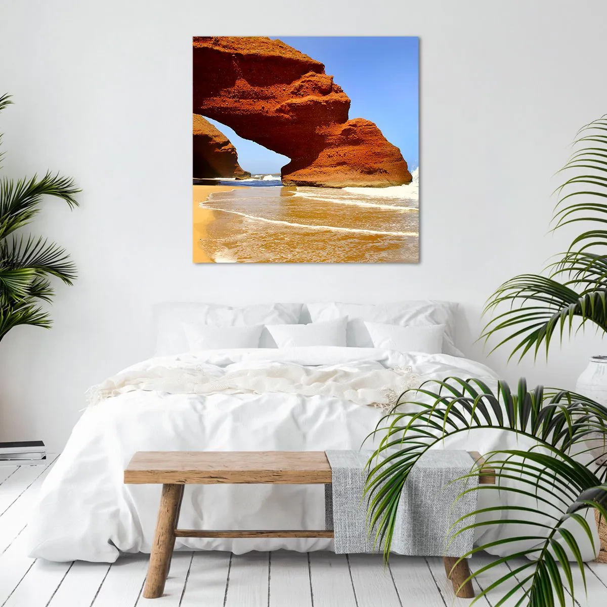 Quadro em tela - Água e vento por milhares de anos - 60x60 cm