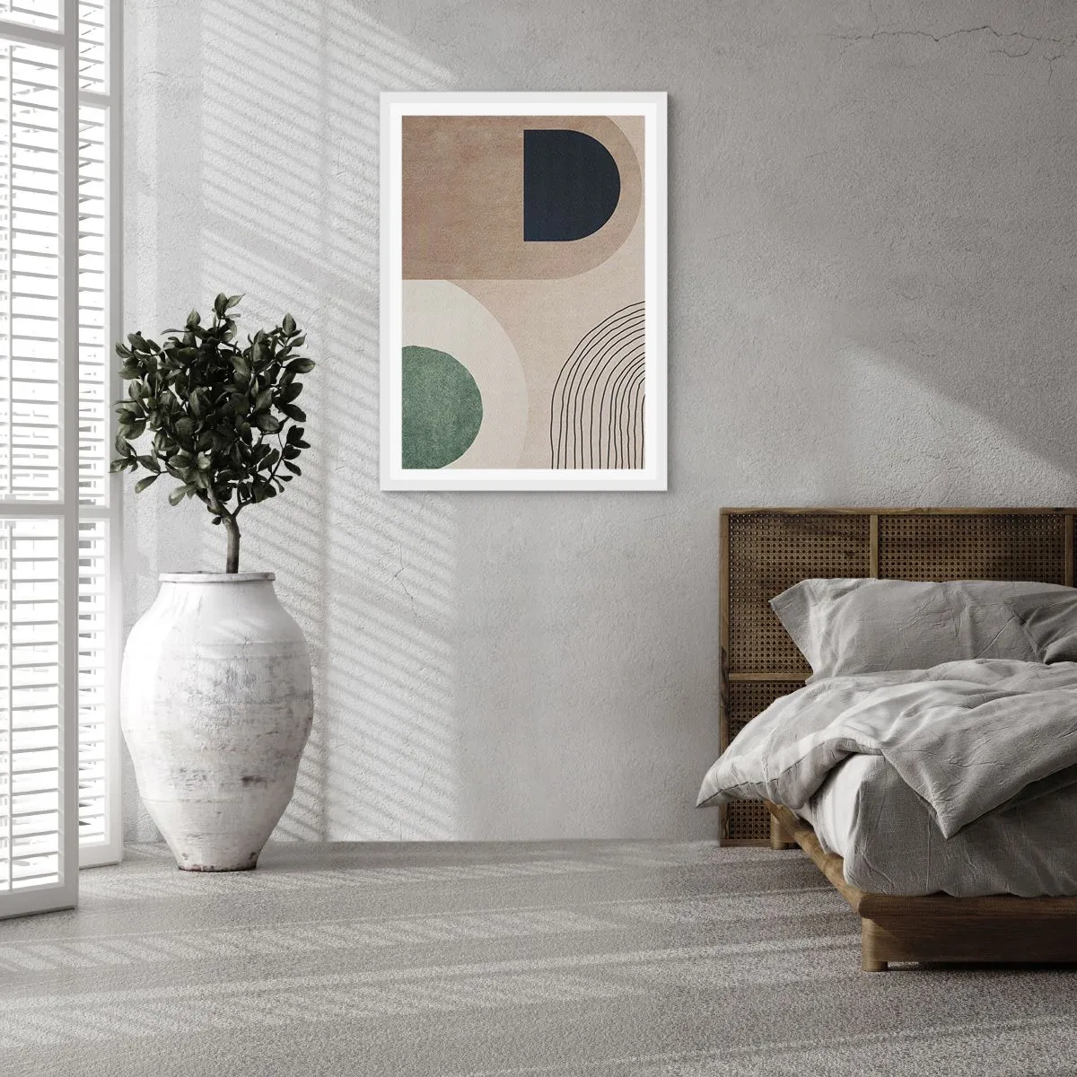 Pôster em moldura branca - A gentileza do oval - 50x70 cm