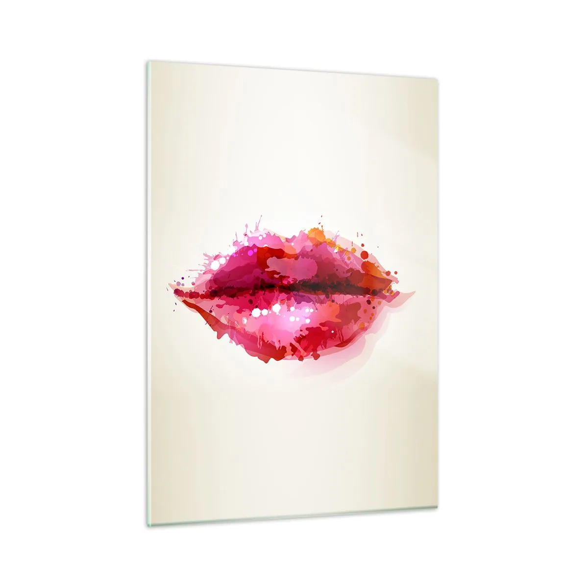 Quadro em vidro - Mais vermelho que o vermelho - 50x70 cm
