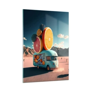 Quadro em vidro - O sabor das férias - 50x70 cm