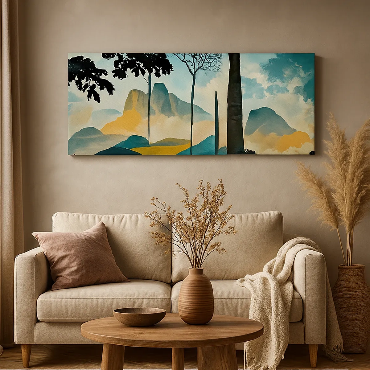 Quadro em tela - Cada vez mais alto - 30x30 cm