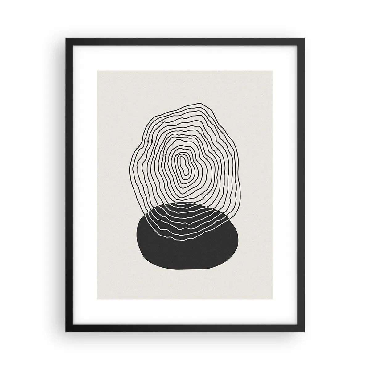 Pôster com moldura preta - Duração e vibração - 40x50 cm