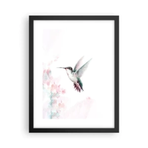 Pôster com moldura preta - Preso em agitação - 30x40 cm
