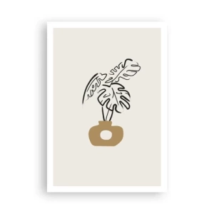 Pôster - Monstera – decoração do lar - 70x100 cm