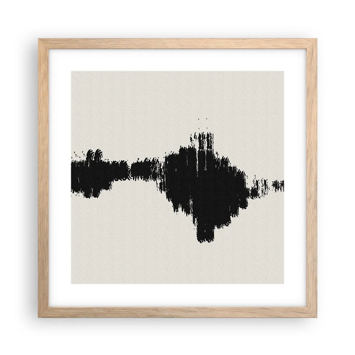 Pôster com moldura de carvalho claro - Vibrações da imaginação - 40x40 cm