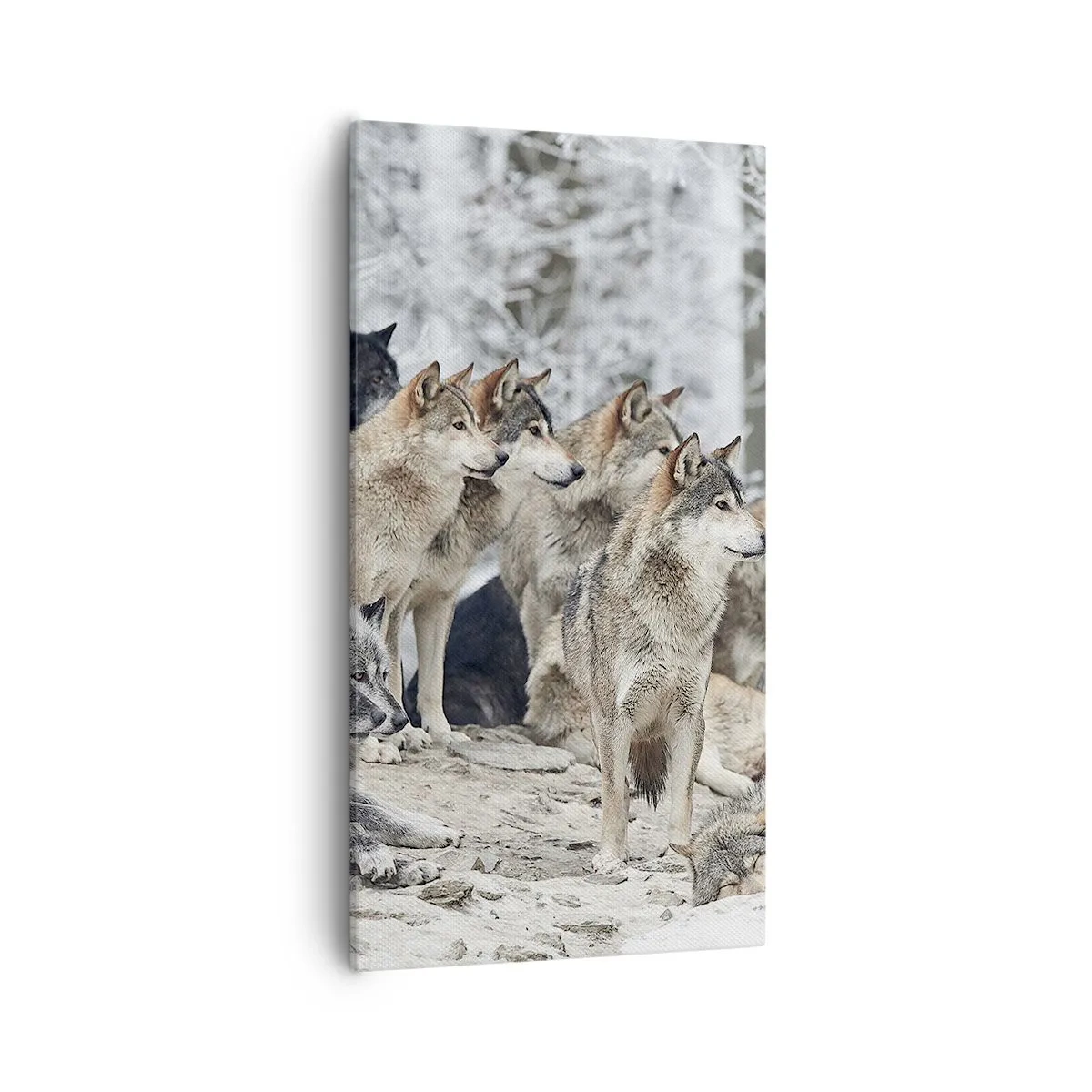 Quadro em tela - Família e amigos - 55x100 cm