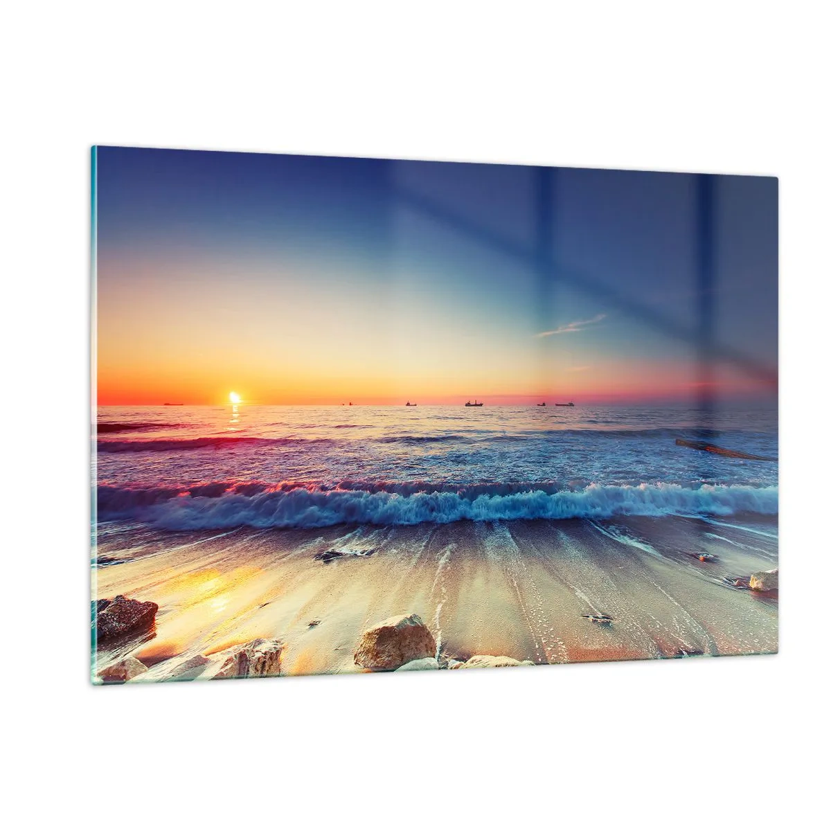 Quadro em vidro - E além do horizonte? - 120x80 cm