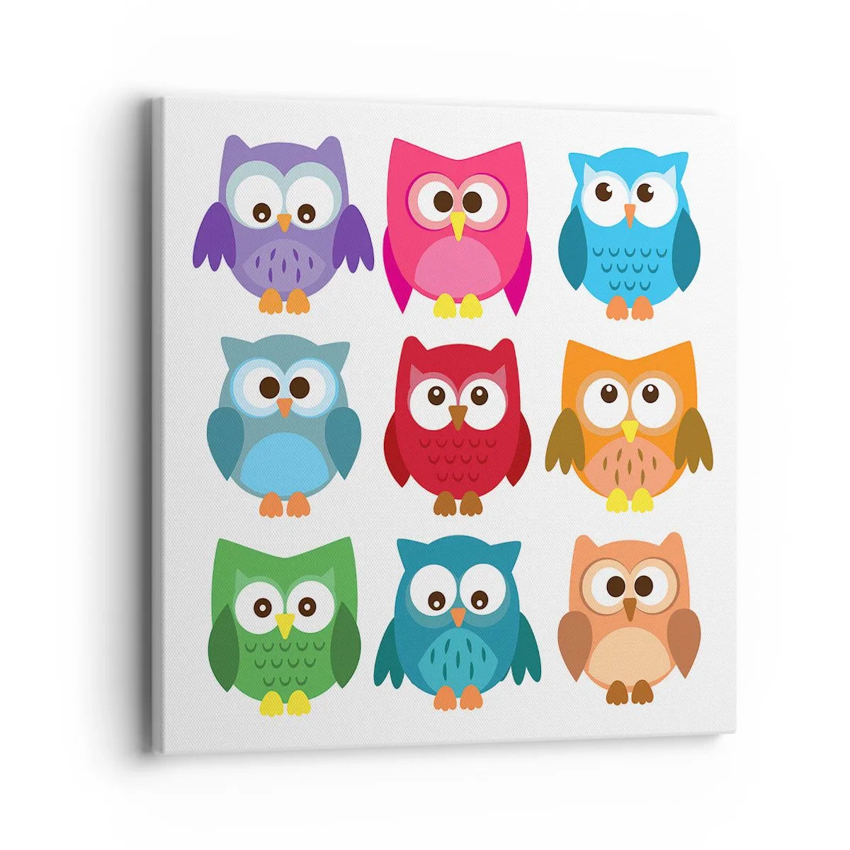 Quadro em tela - As diferenças podem ser divertidas - 40x40 cm