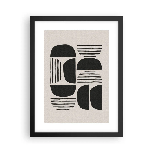 Pôster com moldura preta - Ofertas indiferentes - 30x40 cm