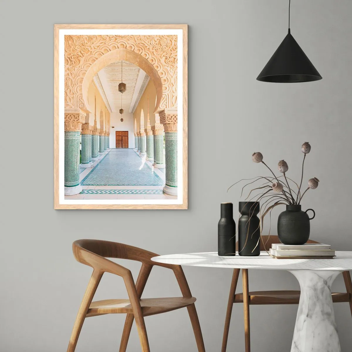 Pôster com moldura de carvalho claro - Das histórias de Scheherazade - 61x91 cm