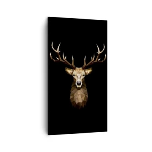 Quadro em tela - Veado cubista - 45x80 cm