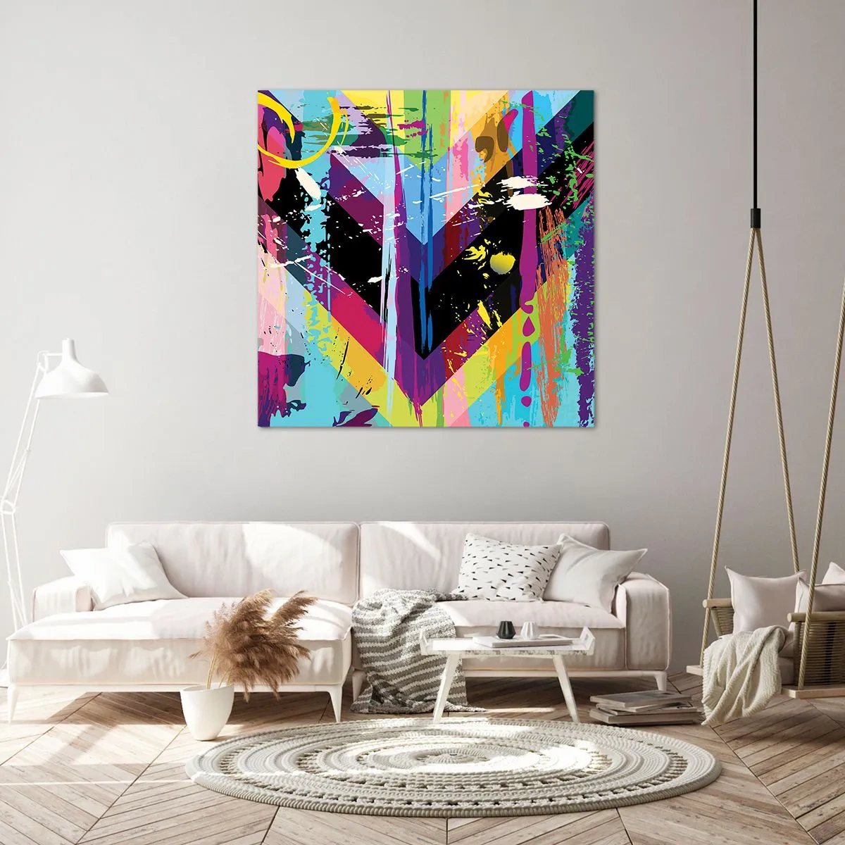 Quadro em tela - De cima para baixo - 30x30 cm