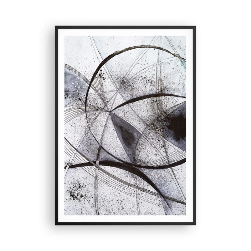 Pôster com moldura preta - Fantasia futurista - 70x100 cm