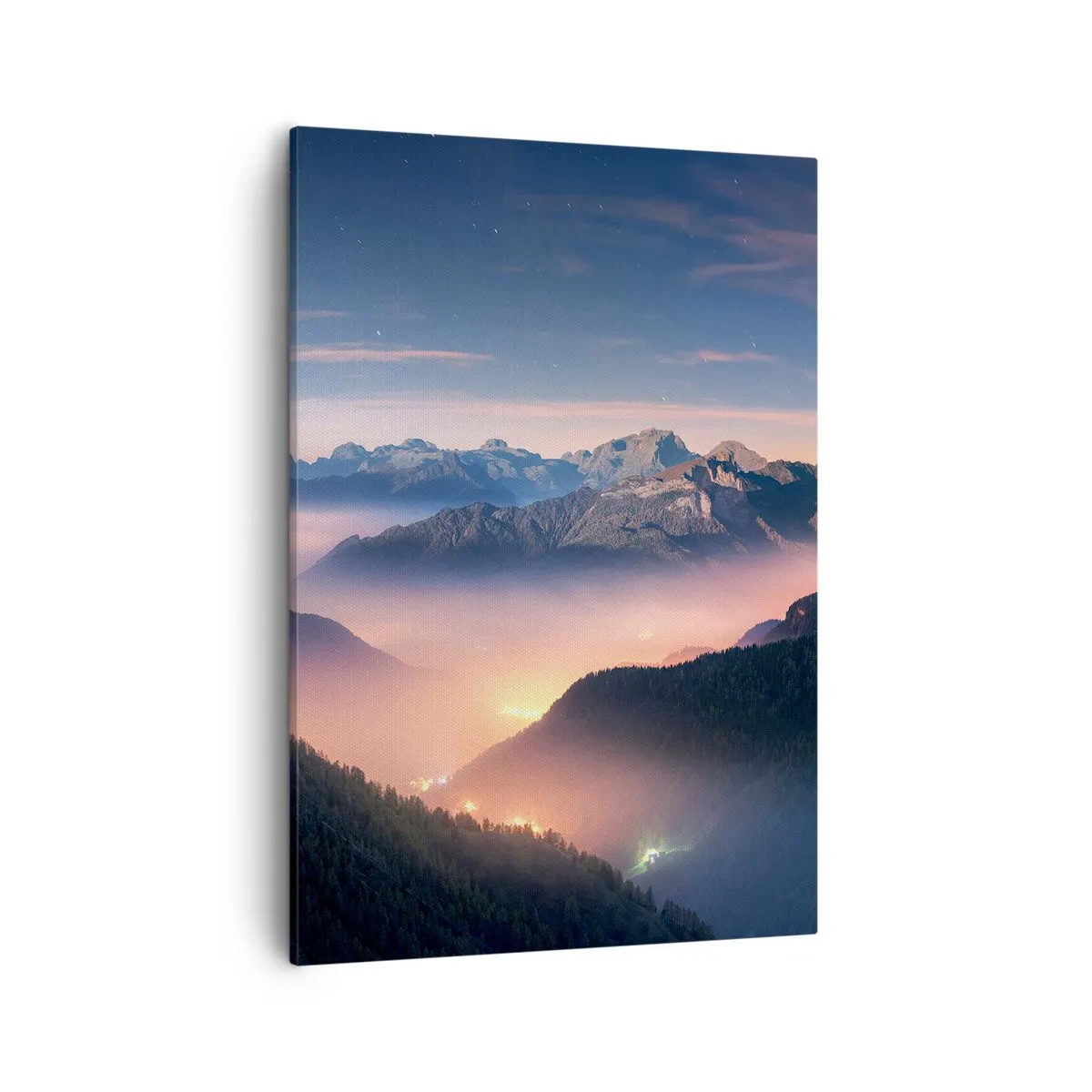 Quadro em tela - Luz nos vales - 50x70 cm