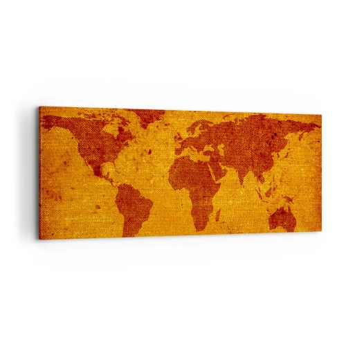 Quadro em tela - Convite para viajar - 100x40 cm