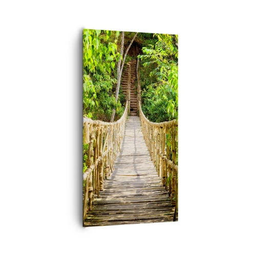 Quadro em tela - Suspenso na vegetação - 65x120 cm